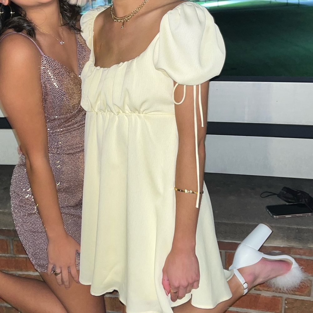 Yellow Babydoll Lucy In the Sky Dress